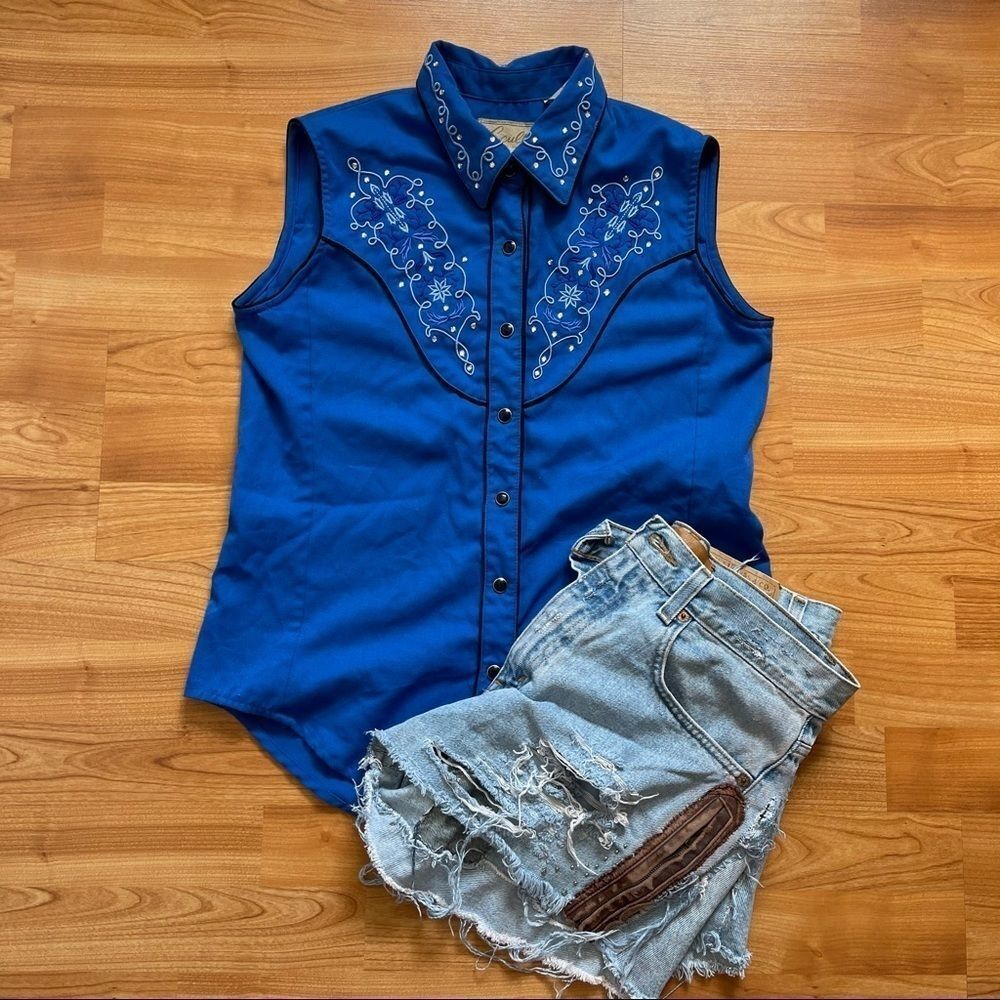 Scully Vintage Western Rhinestone Top